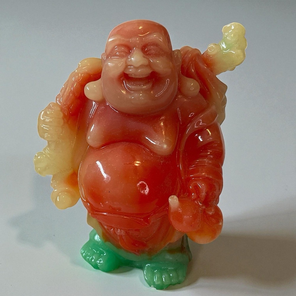 VTG Chinese Collectible Figurine Buddha Lucky Wealth and Good Fortune Statue
